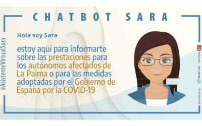 Fedepalma instala nuestro chatbot Sara para informar de las ayudas para los autónomos de La Palma